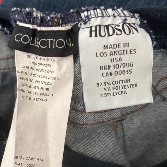 Hudson Maternity Collection Secret Belly Band Dark Denim Jeans Size 28 - Picture 10 of 13